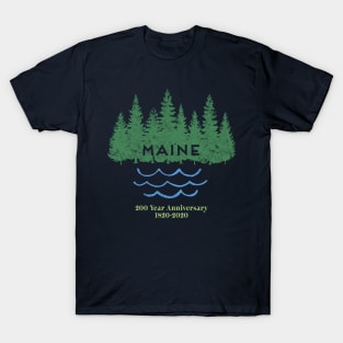 Maine 200 Year Anniversary Bicentennial Celebration T-Shirt